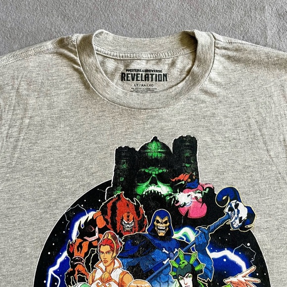 Masters Of The Universe Revelation Men’s T-Shirt Gray Size LT - Picture 2 of 6